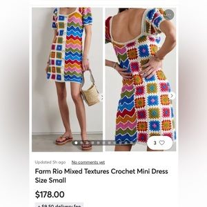 Worn once. Beautiful crochet dress. Received so many compliments.